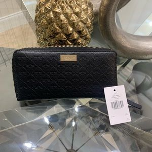 Authentic Kate Spade Embossed Wallet (Black) - Brand New with Tags